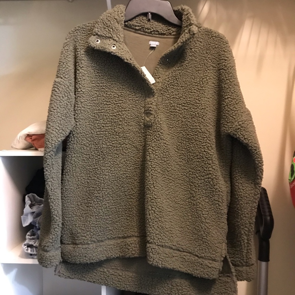 Aerie oversized Sherpa pullover